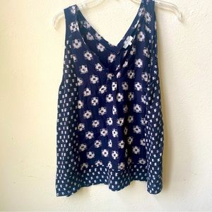 100% Silk ikat print Top